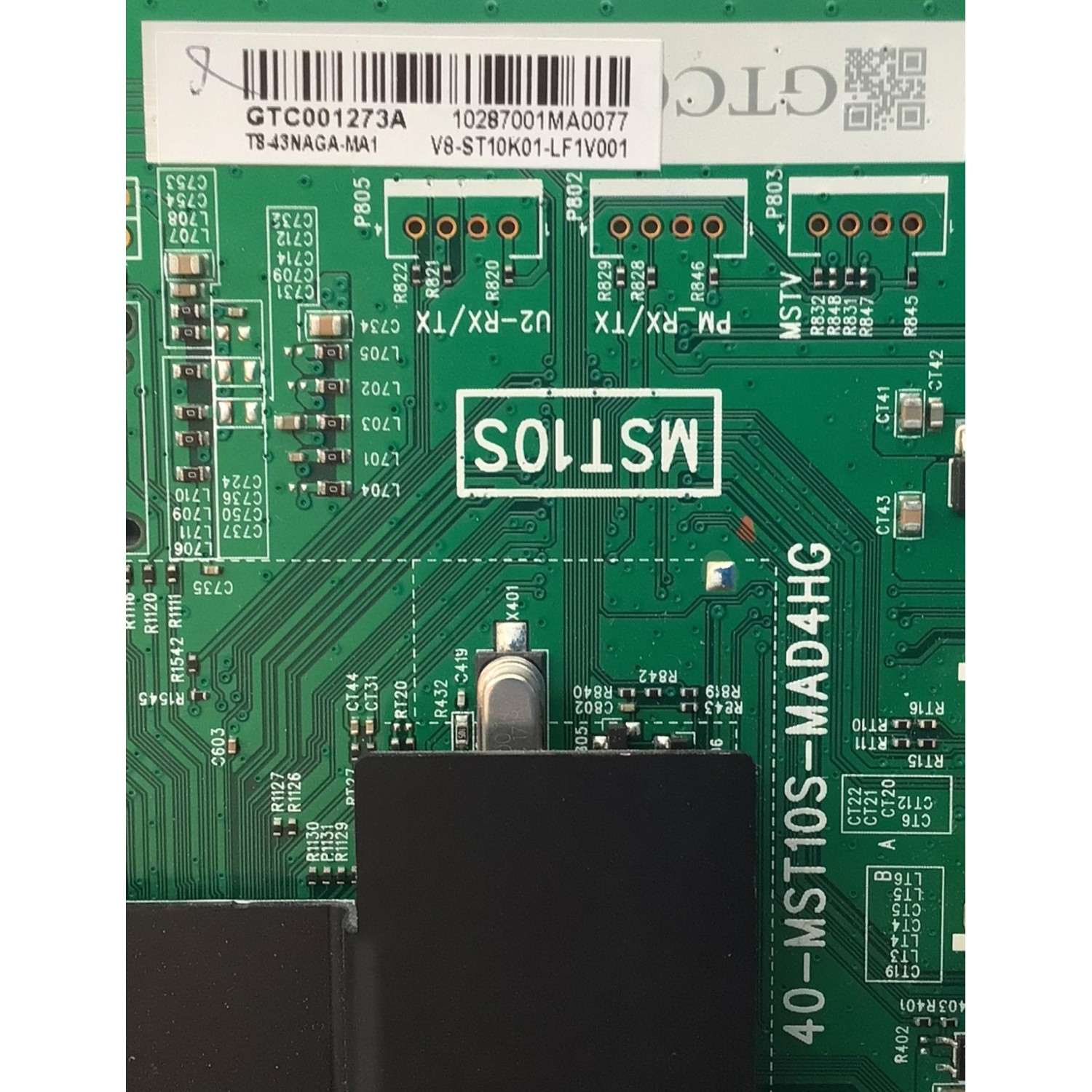 KIT DE TARJETAS PARA TV TCL / MAIN T8-43NAGA-MA1 / 40-MST10S-MAD4HG / V8-ST10K01-LF1V001 / FUENTE 81-PWE065-H91 / SHLD7001F-101H / LED DRIVER 81-BLI065-H03 / SHE7003A-101H / T-CON TATDJ4S57 / E88441 / DISPLAY V650DJ4-Q65 / MODELO 65S401Q - Imagen 2